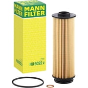 MANN-FILTER HU 6022 Z - Oil Filter with Oil Drain Plug Gasket for BMW 540i, 740i, 745e, 840, Z4