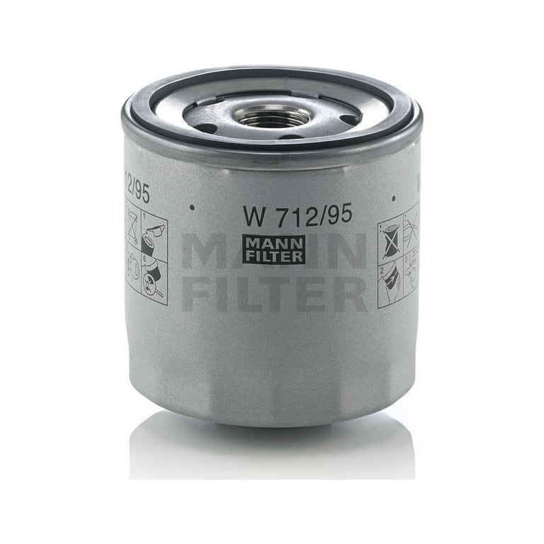 Mann-Hummel W 712/95 - Spin-On Oil Filter Fits select: 2013-2023 VOLKSWAGEN  JETTA, 2022 VOLKSWAGEN TAOS 