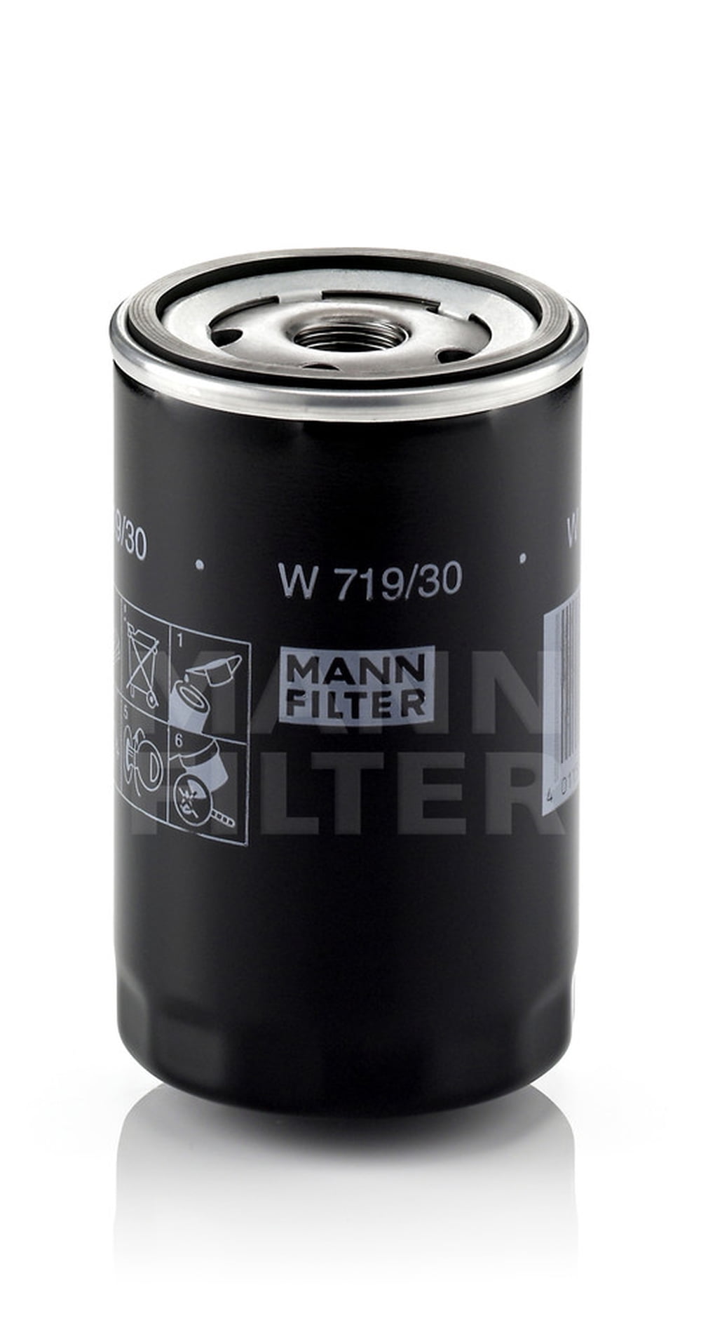 Mann-Hummel W 719/30 - Spin-On Oil Filter Fits select: 1981-2005,2011-2015  VOLKSWAGEN JETTA 