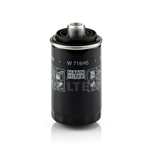 Mann-Hummel W 719/45 - Spin-On Oil Filter Fits select: 2009-2017 VOLKSWAGEN TIGUAN, 2011-2017 AUDI Q5