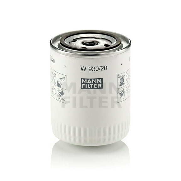 Mann-Hummel W 930/20 - Spin-On Oil Filter Fits select: 1999-2004 LAND ROVER DISCOVERY II, 1997 LAND ROVER DEFENDER