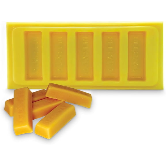 Mann Lake 1-Ounce Beeswax Bar Mold, Makes 5 x 1 oz Blocks, Easy Release Reusable Rubber Molds for Soap, Candle & Wax Block Crafting, Flexible Molding Tool for DIY, Handmade & Natural Projects