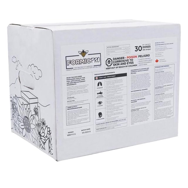 Mann Lake Formic Pro Varroa Mite Treatment, Bee Colony Mite Control