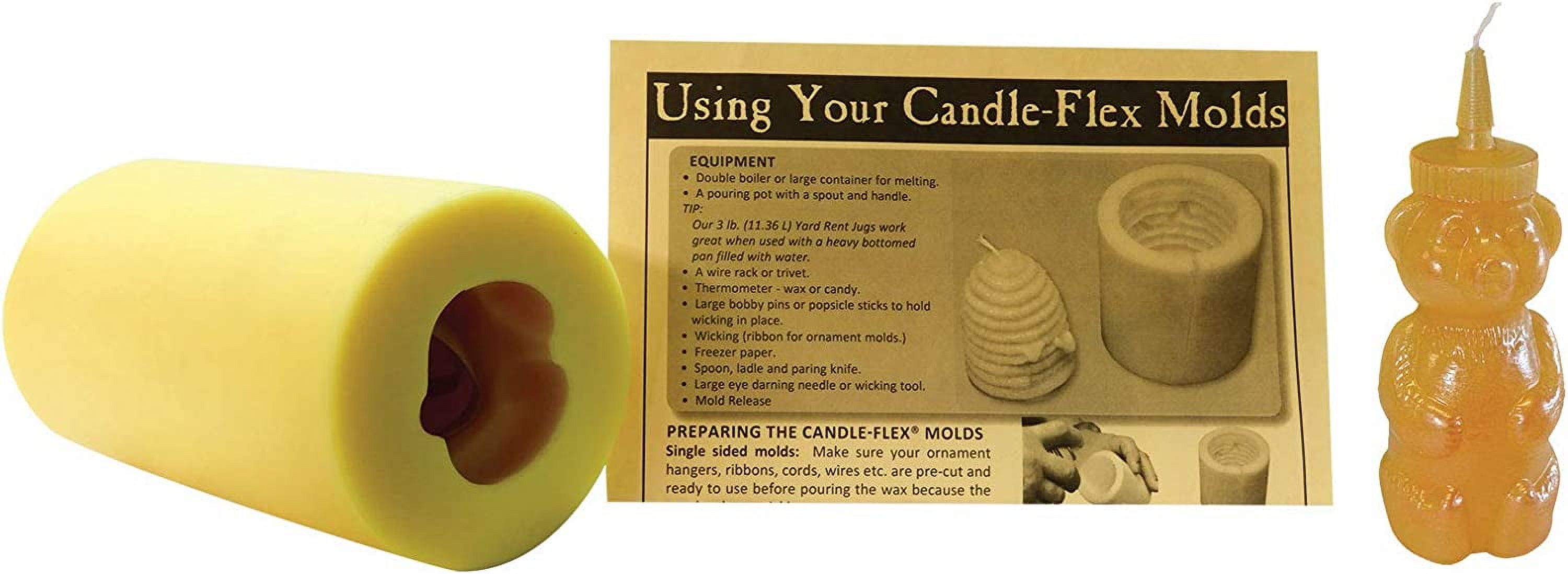 Mann Lake Wilderness Pillar Candle Mold - Flexible Candle Making Mold For DIY Pillar Candles