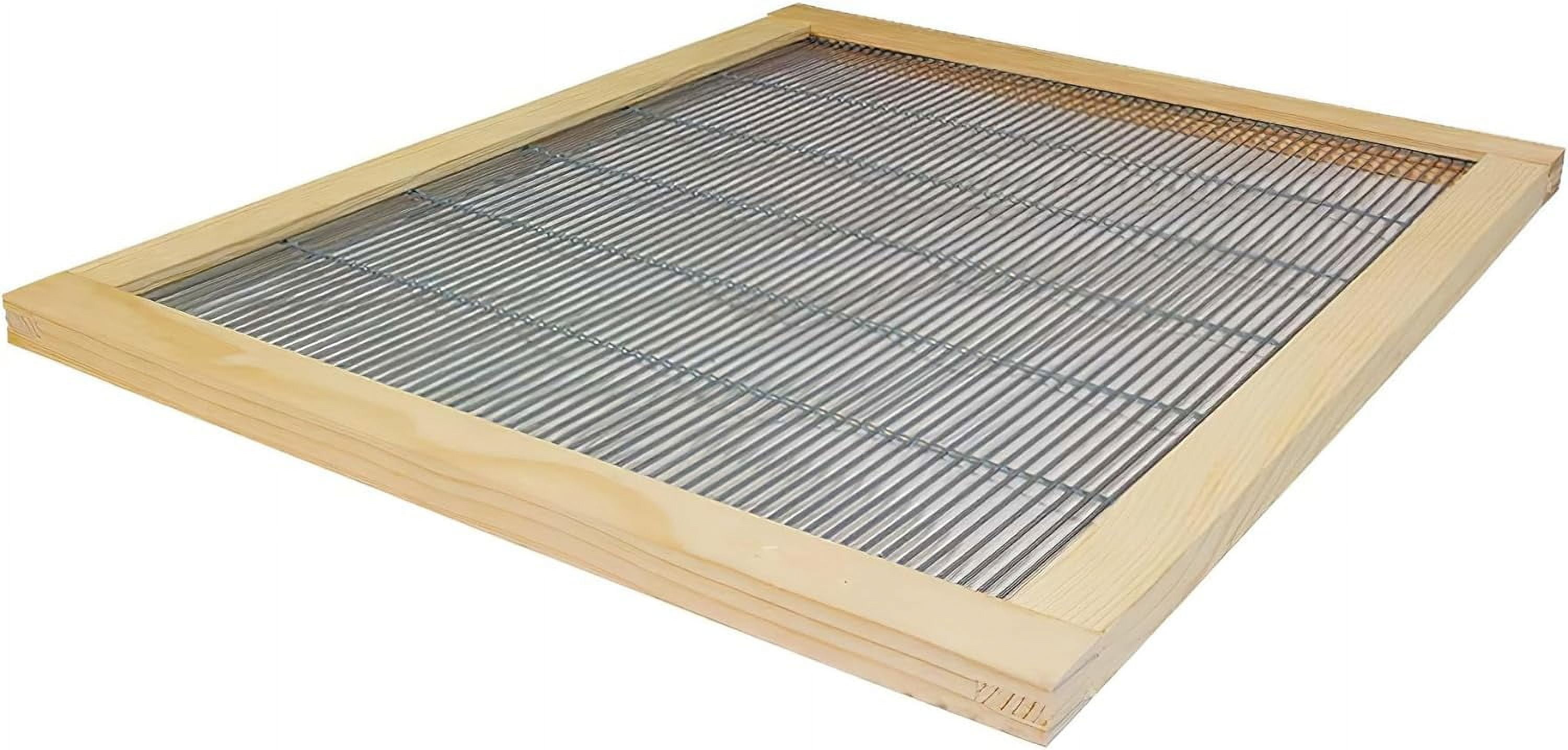 Mann Lake, Wood Bound Metal Queen Excluder for 10 Frames, Precision