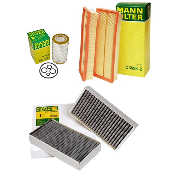 Mann Oil Air Carbon Cabin Filter Service Kit for Mercedes W164 X164 W251 ML GL R