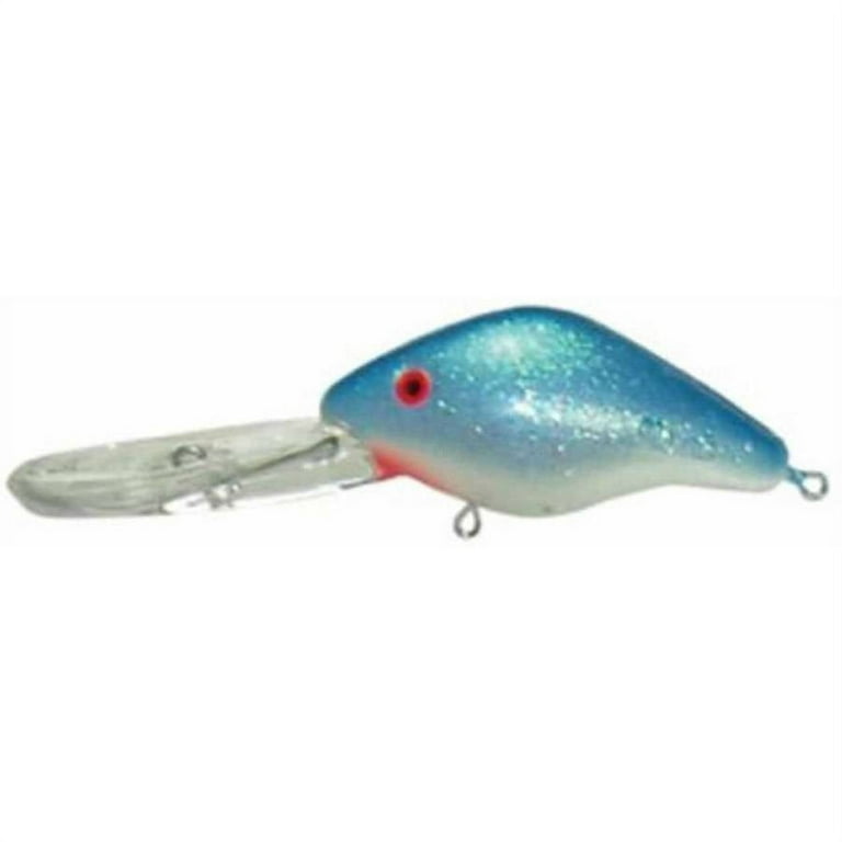 Mann's Bait Company 30+ Fishing Lure, Pack of 1, 3/4-Ounce, Pearl/Blue  Crystaglow 
