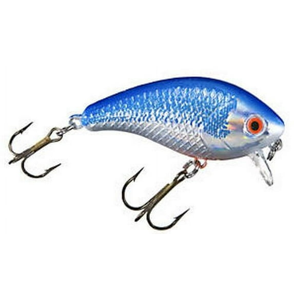 Mann's Bait Company Baby One Minus Fishing Lure (Pack of 1), 1/4-Ounce, Chrome/Blue