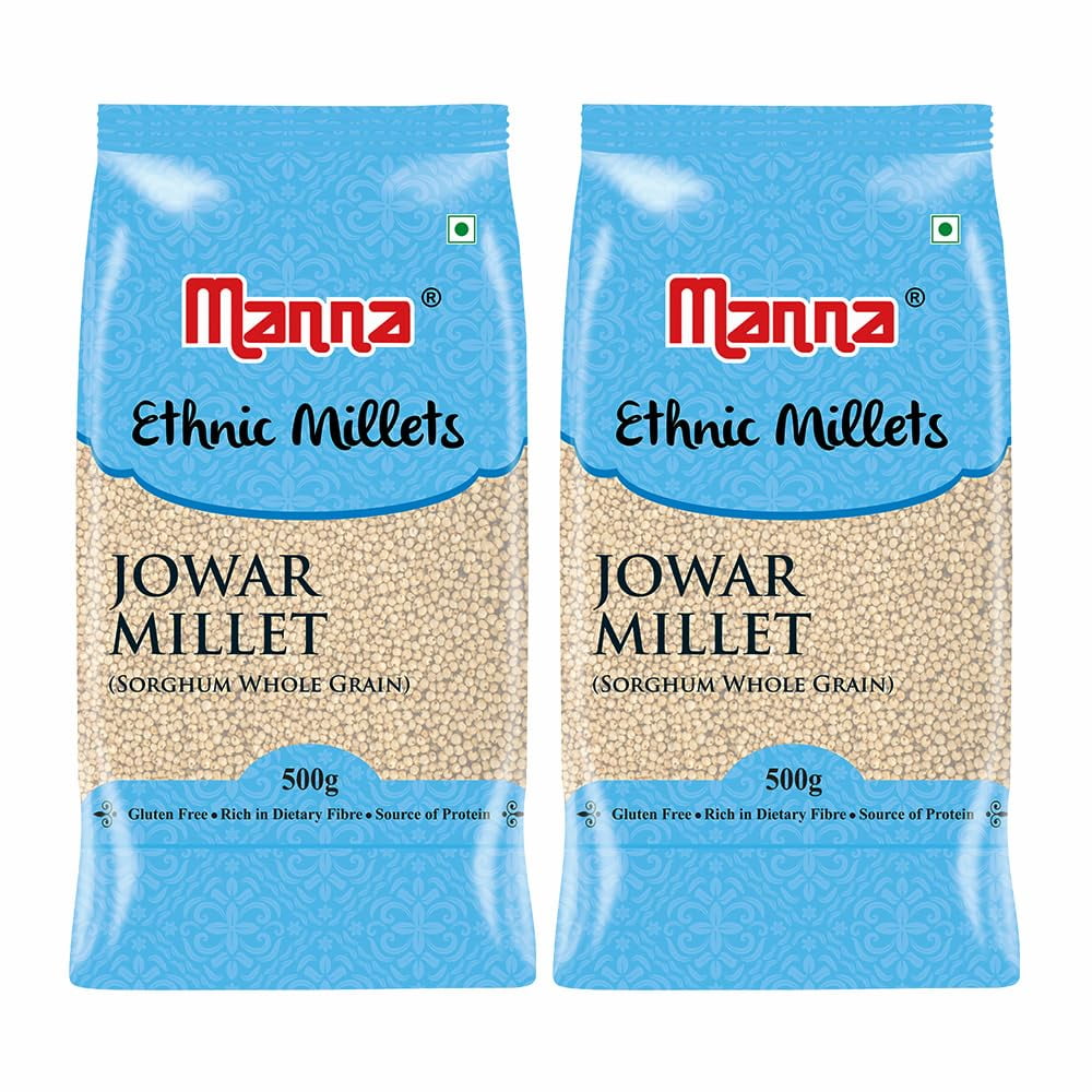 Manna 100 Whole Grain Jowar Millet 1Kg Great Millet Bili Jola