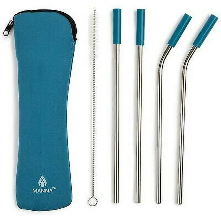 Set of Two Stainless Steel Straws, Free The Ocean