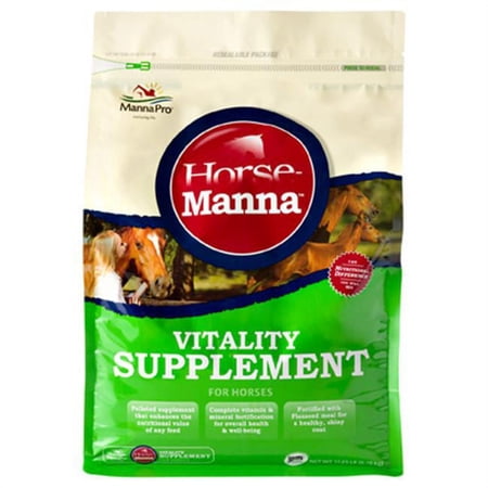 Manna Pro 0092192220 Horse Manna Vitality Equine Supplement, 11.25 lbs.