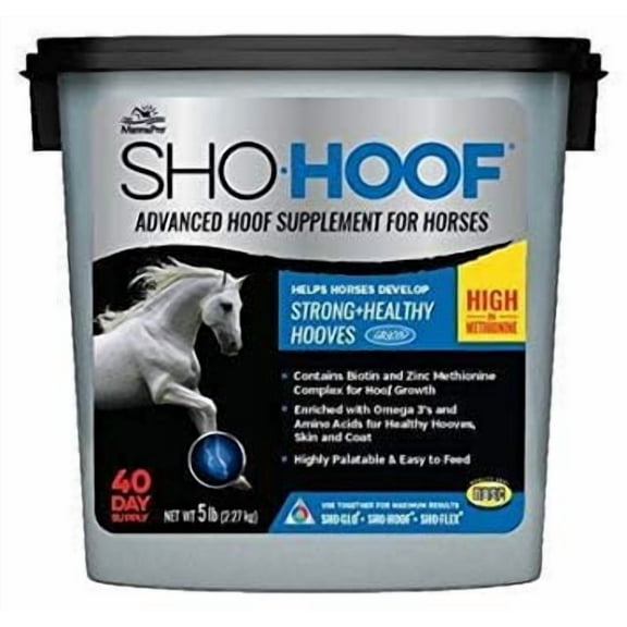 Manna Pro 1000100 Sho Hoof Foot Supplement for Horses, 5-Lbs. - Quantity 4