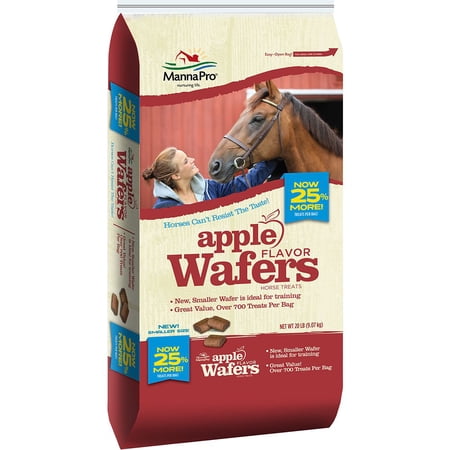 Manna Pro Wafers Horse Treats 25lb Apple