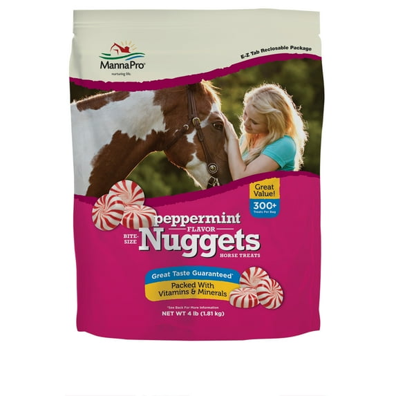 Manna Pro Bite-Size Peppermint Flavored Nuggets | 4 LB