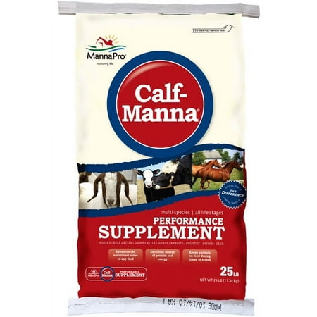 Manna Pro Calf-Manna Horse Treat Farm Animal Feed, 25lb