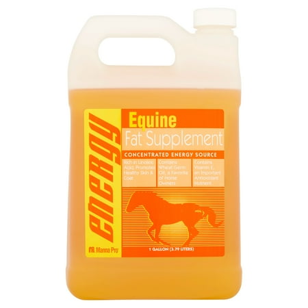 Manna Pro Concentrated Energy Source Equine Fat Supplement Horse Treat, 1 Gal.