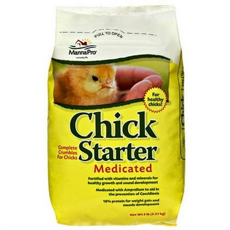 Manna Pro Chick Starter Feed - Crumble, Dry, For Chicks - 5 lbs