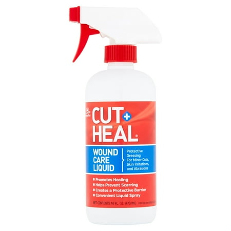 Manna Pro Cut-Heal Wound Care Liquid Spray for Horse & Dog, 16 fl. oz.