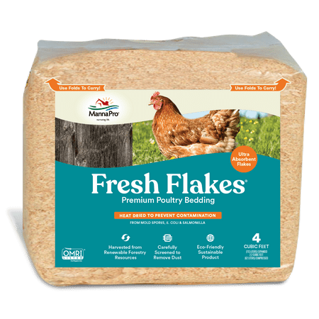 Manna Pro Fresh Flakes Premium Chicken Bedding, 4 Cubic feet