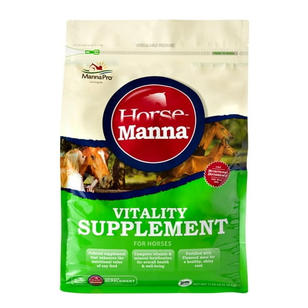 Manna Pro Horse Manna Vitality Supplement for Horses, 11.25 lb