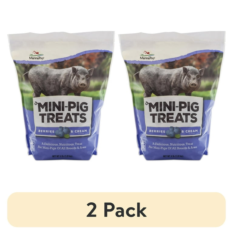 2 pack Manna Pro Mini Pig Treats Berries and Cream Flavor 4 lbs. Walmart