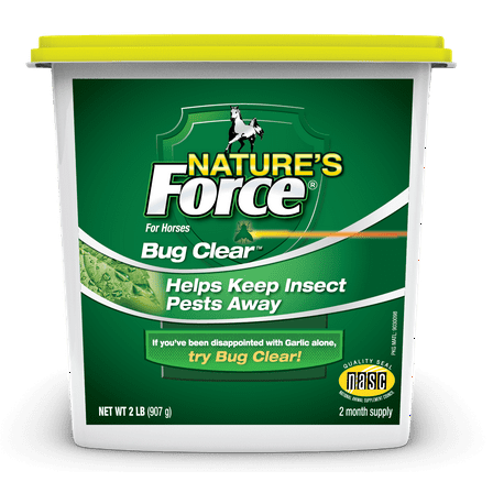 Manna Pro Nature's Force Bug Clear Horse Feed Supplement, 2 lbs.