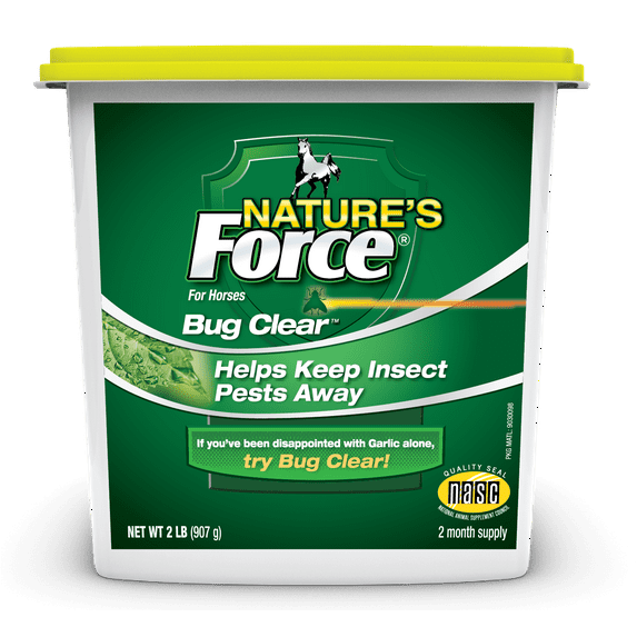 Manna Pro Nature's Force Bug Clear Horse Feed Supplement, 2 lbs.