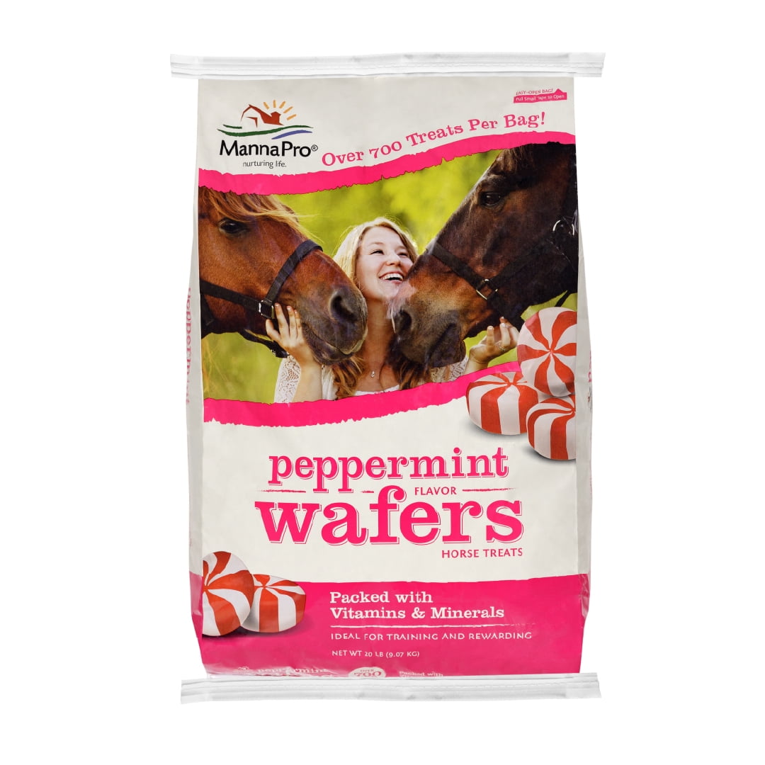 Manna Pro Peppermint Wafers Treats for Horses Packed with Vitamins