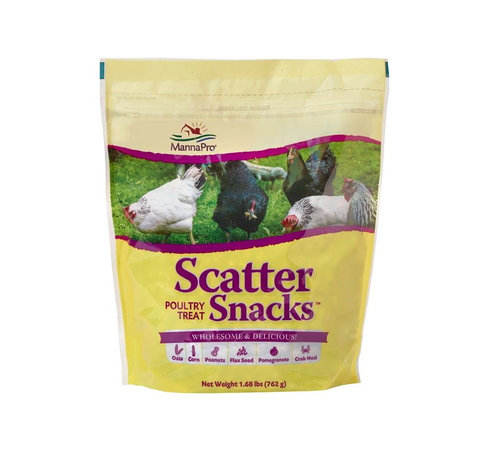 Manna Pro Poultry Scatter Snacks Chicken Treats, High in Nutrients, 1.68 lb