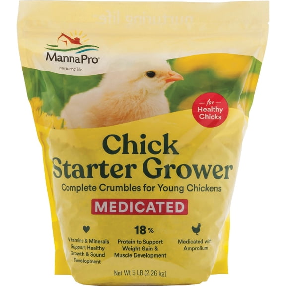Manna Pro Products (formerly Promika) Manna Pro Chick Starter Medicated Crumbles - Single Pack
