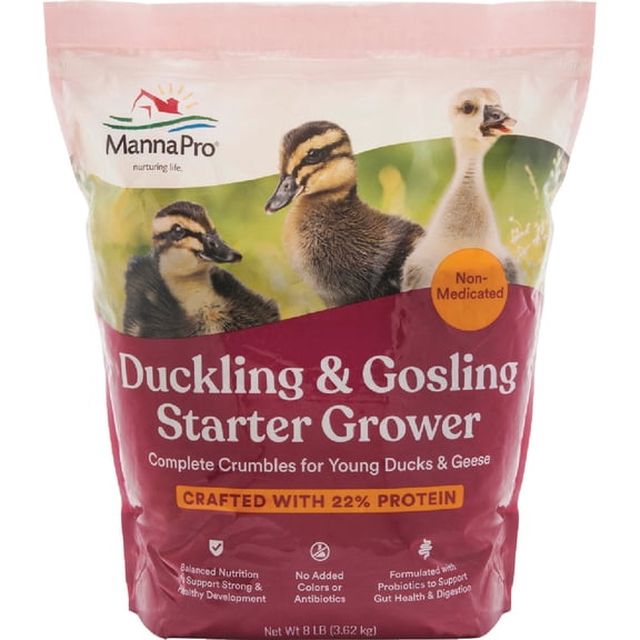 Manna Pro Products (formerly Promika) Manna Pro Duck Starter Grower Crumbles - Pack of 4