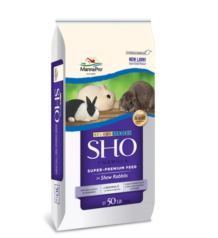 Manna Pro Select Series SHO Formula Pelleted Show Rabbit Food, 50 lb. Bag