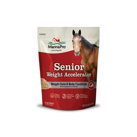 Manna Pro Weight Accelerator for Senior Horses w/Omega 3 Fatty Acids 8lbs.