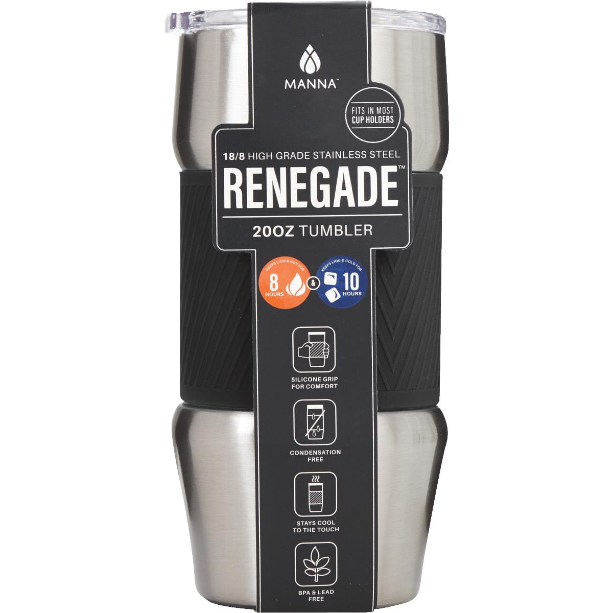 Manna Renegade 20 Oz. Onyx Black Insulated Tumbler DBC23963 