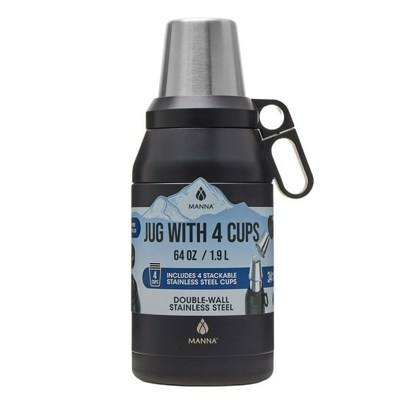Manna Stack Jug, 64 Ounce (Black)