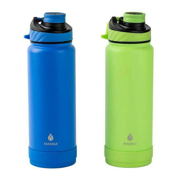 Manna Stainless Steel Convoy 32oz Water Bottle, 2-pack