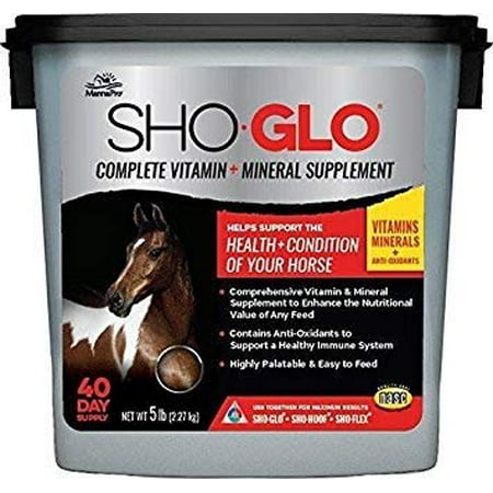 Manna Pro Sho-Glo Livestock Mineral Supplement for Horse - Mineral Supplement - All Lifestages — Residential Use, Standard Application