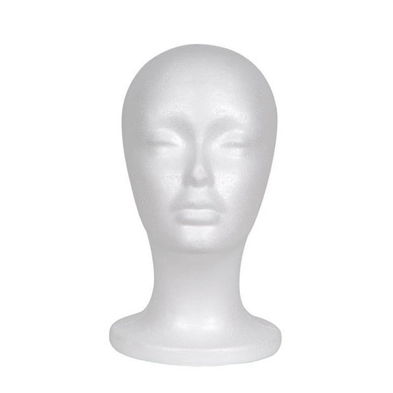 Mannequin Female Neck Head Model Hair Hat Wig Glasses Stand Display