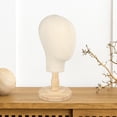 thumbnail image 1 of Mannequin Head Faceless Head Hat Holder Stand Display with Detachable Wood Stand Accessory Female Mannequin Head Holder Head grain base, 1 of 10