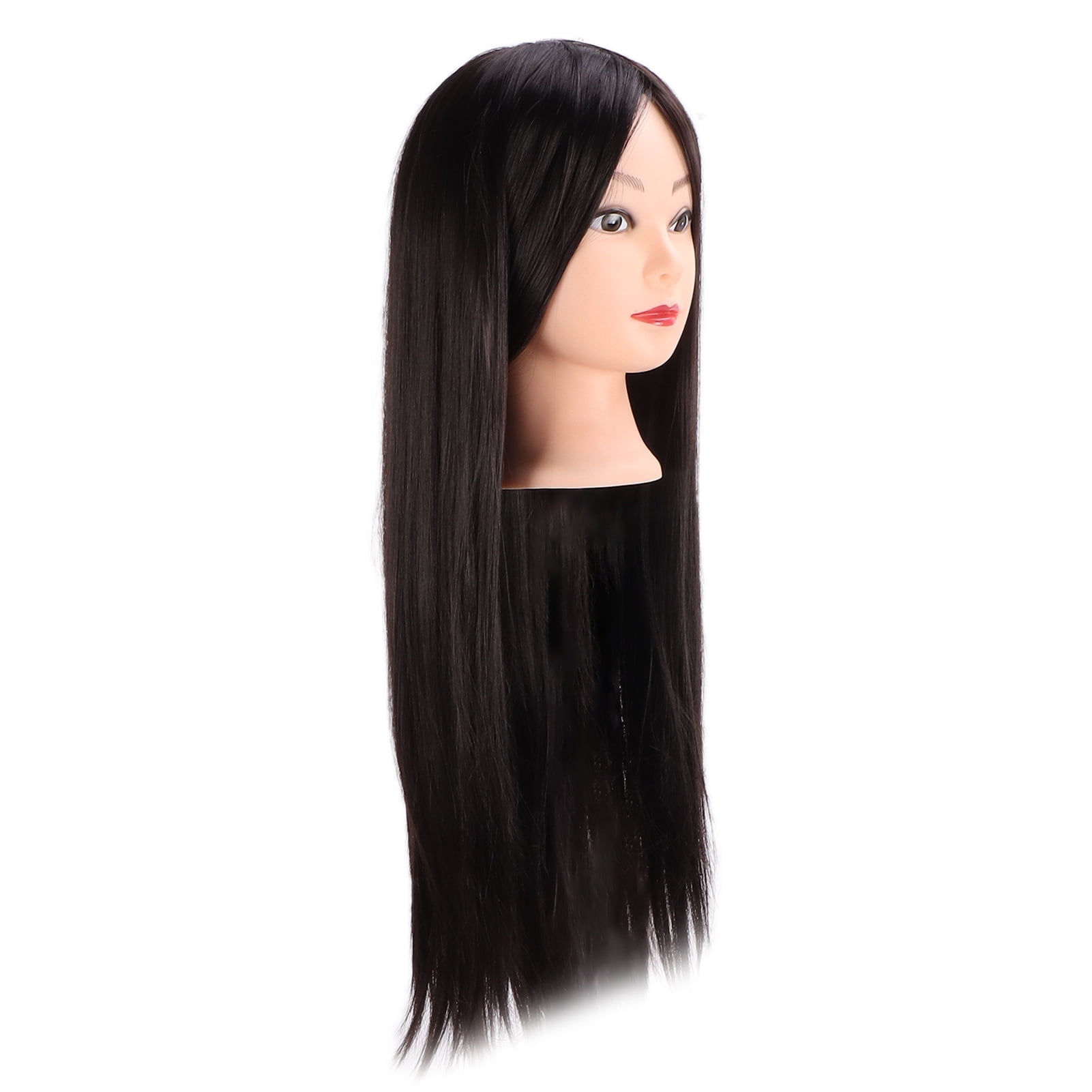 Mannequin Head, Hairdresser Training Head High Temperature Wire Hair Practice Head  For Straightening Hair For  Hair