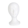 thumbnail image 1 of Mannequin Head Manikin Head Display White Stable Lightweight Scarf Jewelry Display Hairpiece Stand for Jewelry Home Barbershop Headphone Style H, 1 of 10