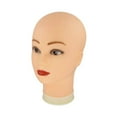 thumbnail image 1 of Mannequin Head Mannequin Head Sturdy Headphone Rack Hair Piece Holder Model Form Womens White Base, 1 of 8