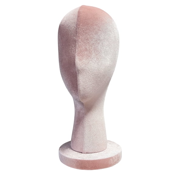 Mannequin Head for Wigs, Luxury Blue Velvet Wig Stand with Head – 35cm Sewing Mannequin Head for Hats, Jewelry, Scarf and Sunglasses, Earring Display