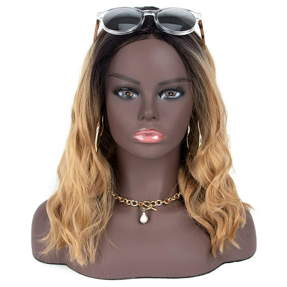Mannequin PVC Manikin Head Realistic Mannequin Head Bust Wig Head Stand for Wigs Display Making Styling PMH-DB7645-CS