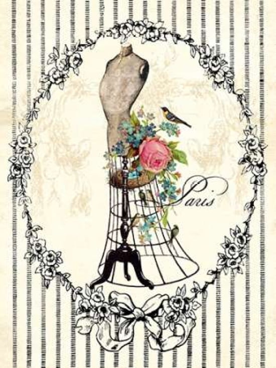 Mannequin Rose Canvas Art - Wendy Paula Patterson (18 x 24)