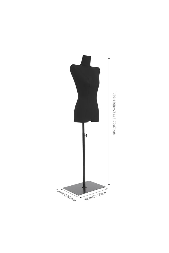 Mannequin Torso Dress Form 51.18-70.87 Inch Height Adjustable Female Mannequin