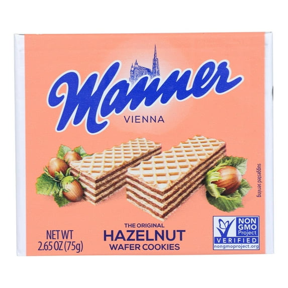 Manner 2480226 2.65 oz Hazelnut Wafer