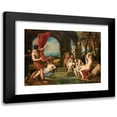 thumbnail image 1 of Manner Of Titian 14x11 Black Modern Framed Museum Art Print Titled - Diana and Actaeon, 1 of 5
