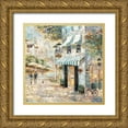 thumbnail image 1 of Manning, Ruane 12x12 Gold Ornate Wood Framed with Double Matting Museum Art Print Titled - Rooftop Café - Detail II, 1 of 4