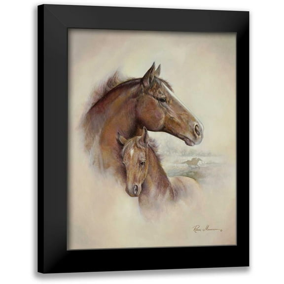 Manning, Ruane 12x14 Black Modern Framed Museum Art Print Titled - Race Horse II